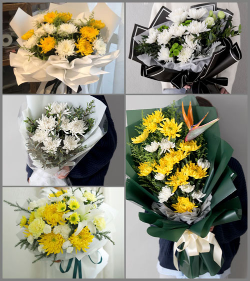黑龙江齐齐哈尔依安县富饶乡白事花束代送